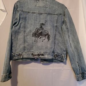 Cowgirl Tuff Embroidered Jean Jacked